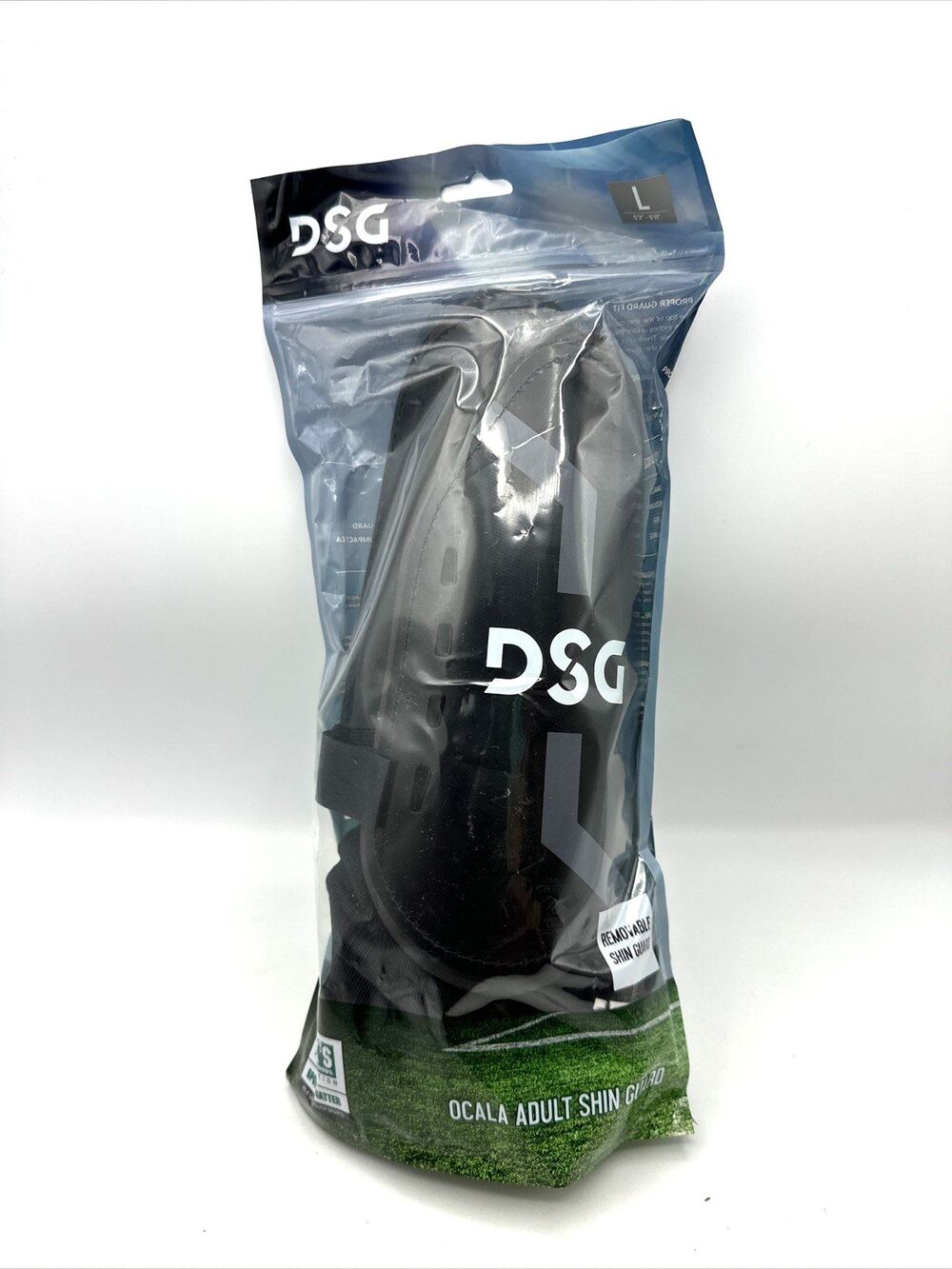 DSG Dick’s Sporting Goods OCALA ADULT Shin Guards Size LARGE Black NEW SEALED